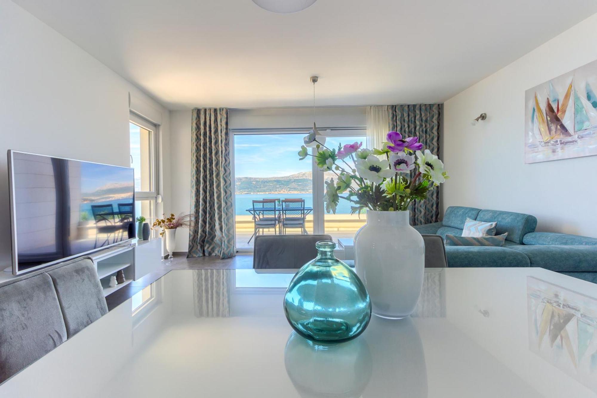 Luxury seafront villa A&D Slatine Extérieur photo