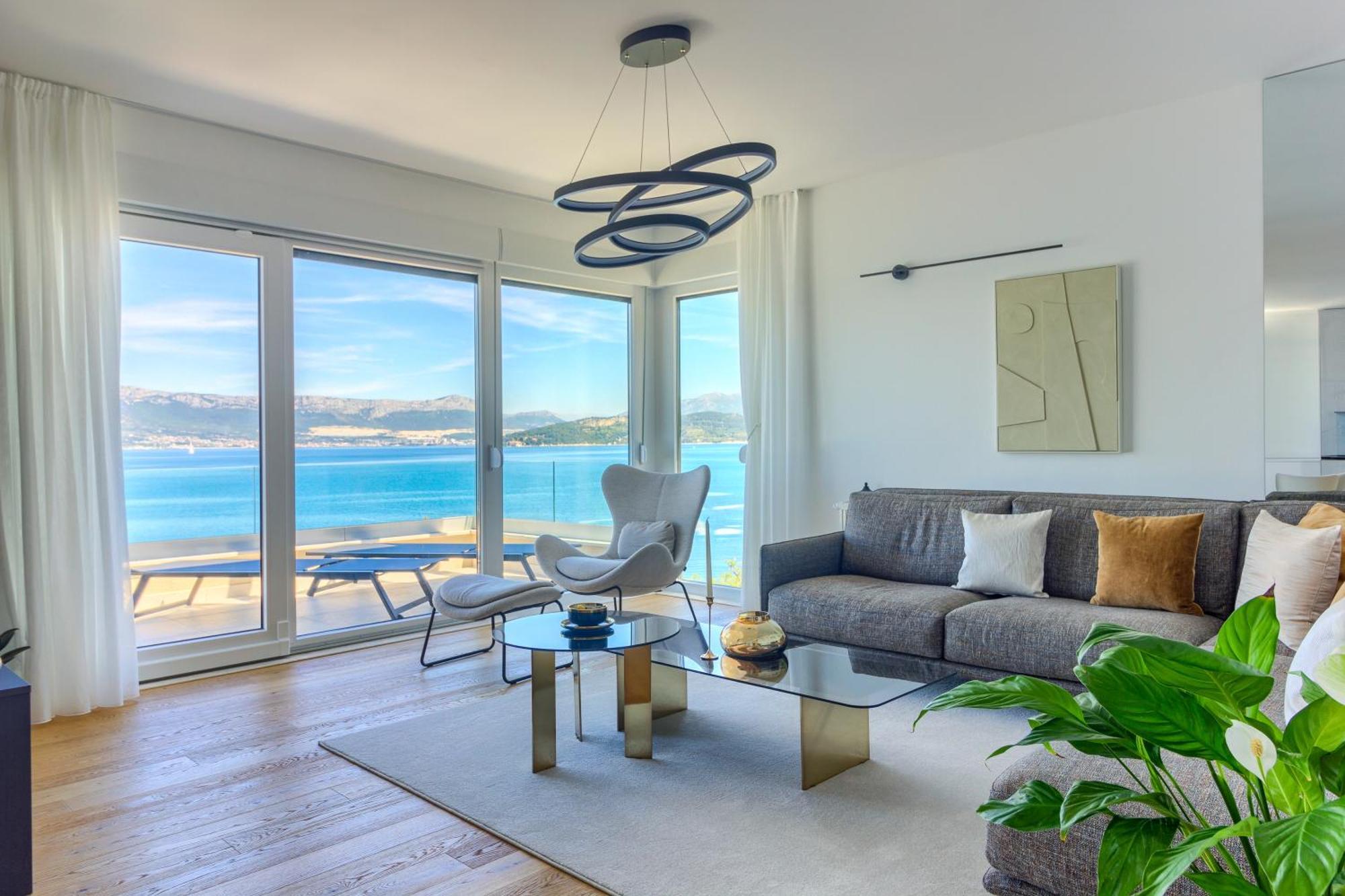 Luxury seafront villa A&D Slatine Extérieur photo